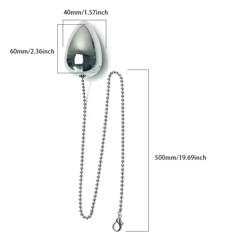 Stainless Steel Big Anal Balls Butt Plug Prostate Beads Male Masturbator Dilator Egg Female Plug - Metal Anal Toys for Men Women view 6