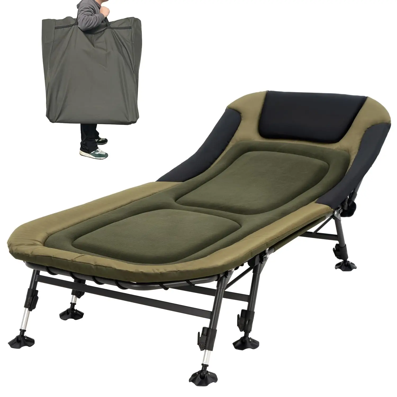 

Folding Chairs Outdoor Lightweight Folding Portable Lounge Beach Picnic Camping Fishing Carp Bed Chair