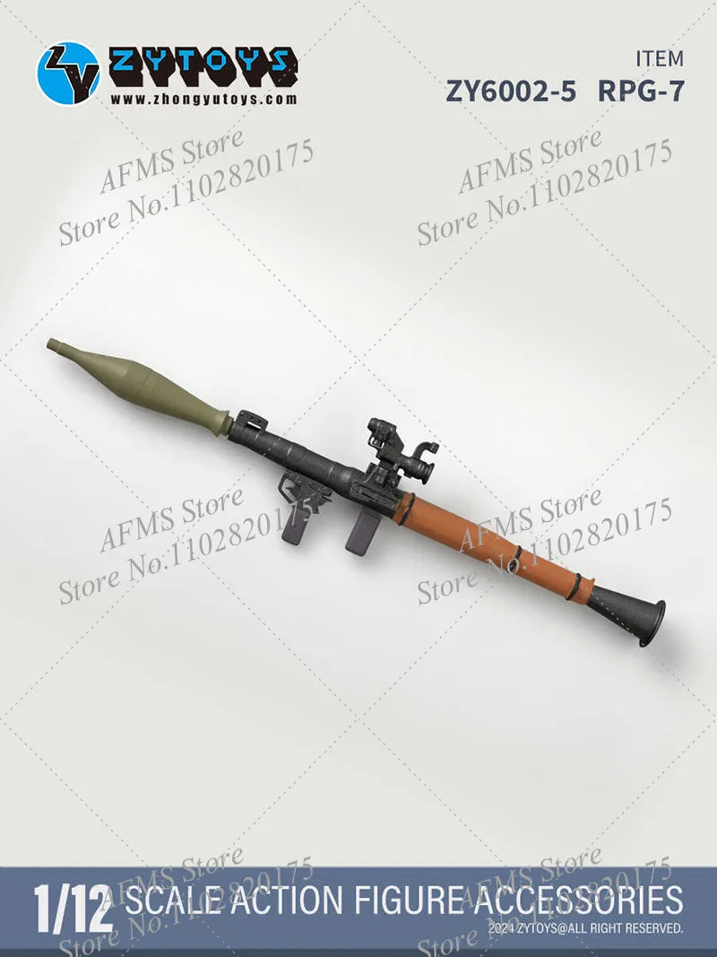 

ZY 6002 1/12 Scale Soldier Assault Rifle Pack Gun Toy AK74 SVD AK74M SVDS RPG-7 FIM-92 Fit 6inch 7inch Action Figure Model