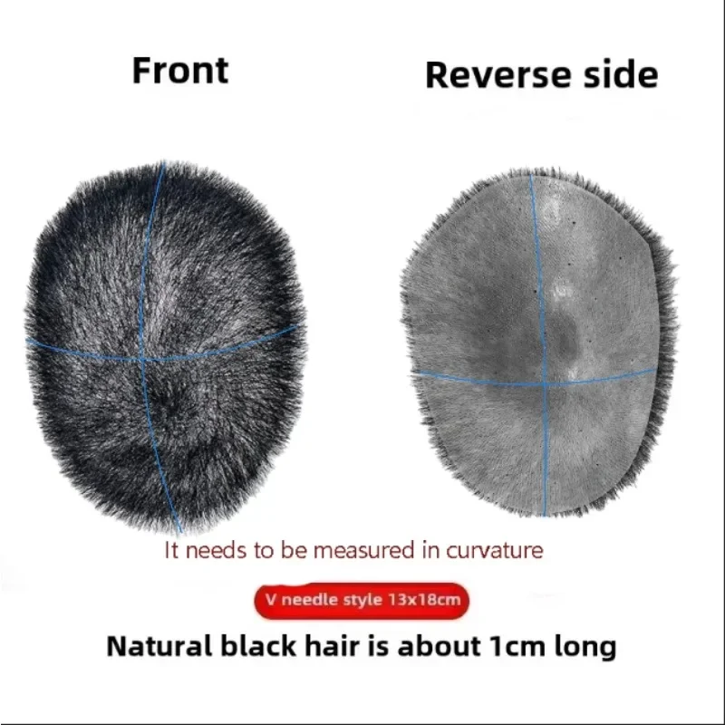 5*7 Short Buzz Cut Hair Men Toupee Thin Skin PU Human Hair System for Men Replacement Systems Men's Capillary Prothesis