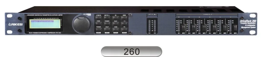 Procesador de audio digital DBX260 2 In/6 Out PA 260 con calidad estable