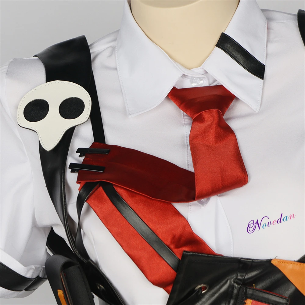 Costume de Cosplay Honkai Impact merveilleuse Neon Langley Soryu Langley Shikinami Genesis Ensemble Complet brûleur, Perruque d'Halloween pour Femme