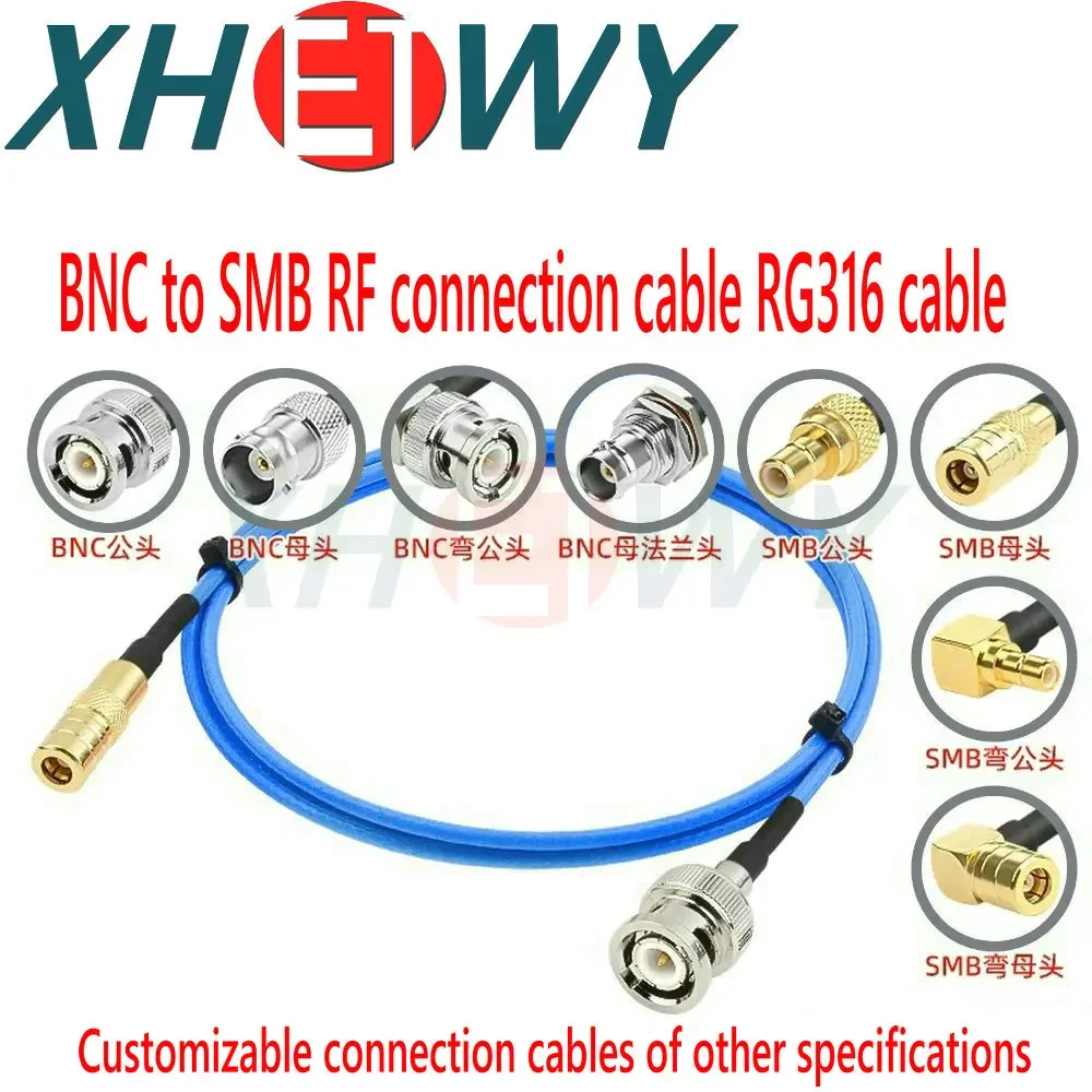 

RG316 extension cable BNC to SMB male and female RF connection cable BNC SMB to radio conversion