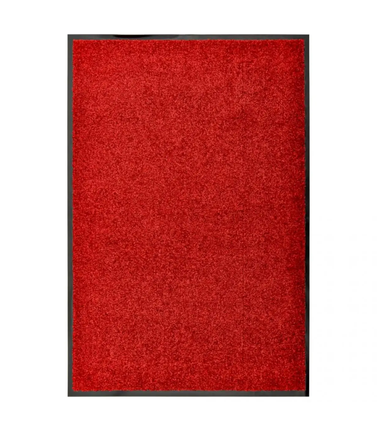 Red washable doormat 60x90 cm