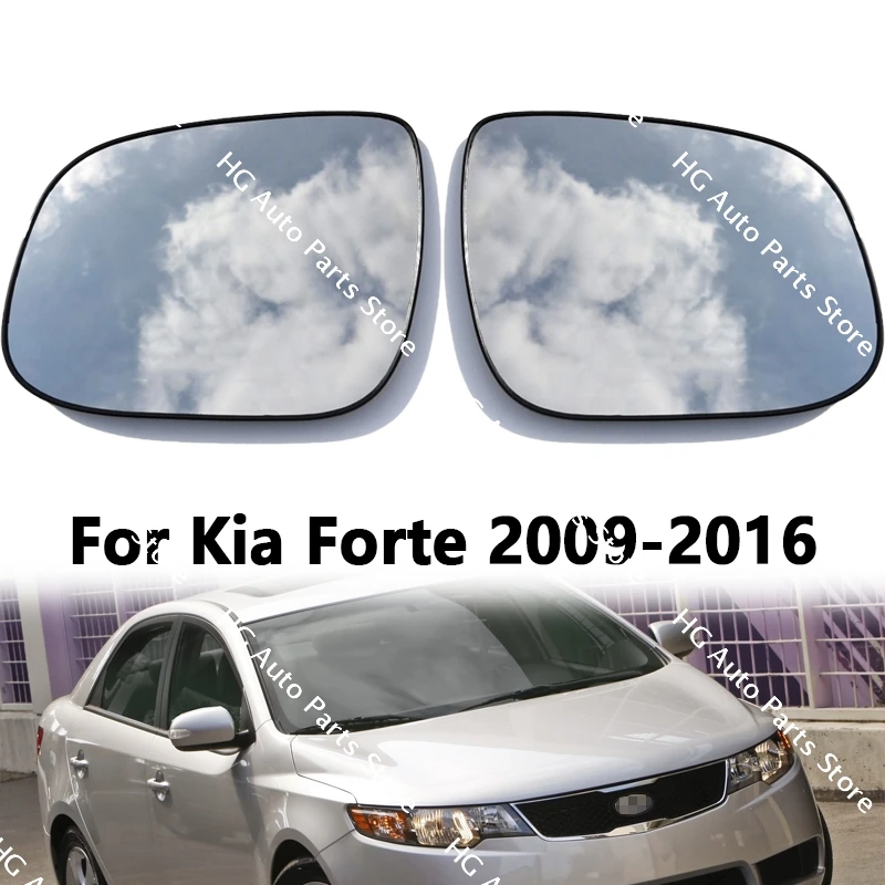 

For Kia Forte 2009 2010 2011 2012-2016 Car Side Mirrors Reflective Lens Rearview Mirror Lenses Glass With Heating Left Right