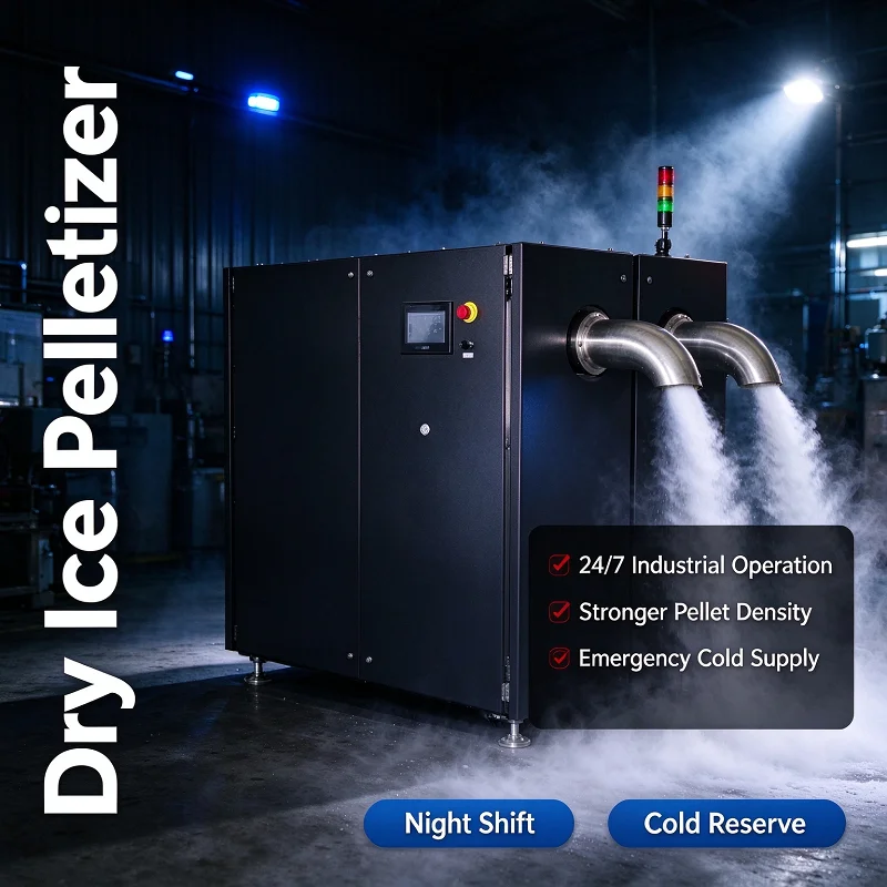 Dry Ice Pelletizer CO2 Granulator 50kg/h Commercial Machine for Pellet Production Cold Chain Food Refrigeration Storage