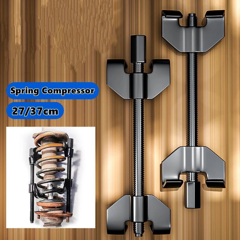 

2pcs Motorcycle Spring Compressor Strut Spring Compressor Kit Manual Removal Puller Tool For Motorbike Front Strut Replacement