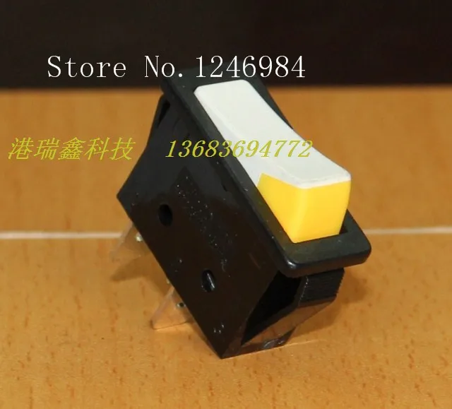 [SA]HIGHLY HIGHLY power switch rocker rocker switch R11-00 R11-2A long flat black side white yellow--100PCS/LOT