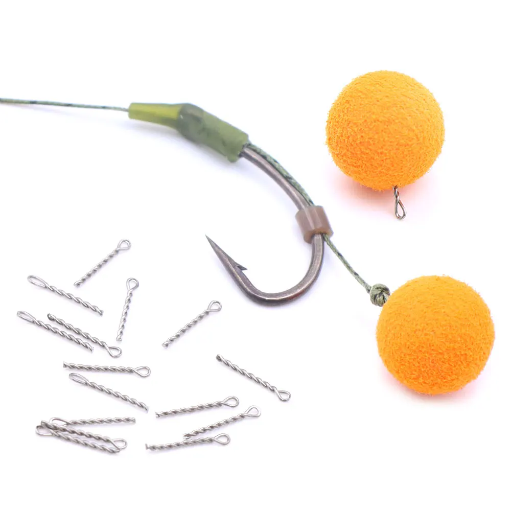 20 قطعة اكسسوارات صيد سمك الشبوط مسامير الصلب لصيد الأسماك تلاعب الطعم Boilie موصل يدور دبابيس روني تلاعب الكارب محطة معالجة