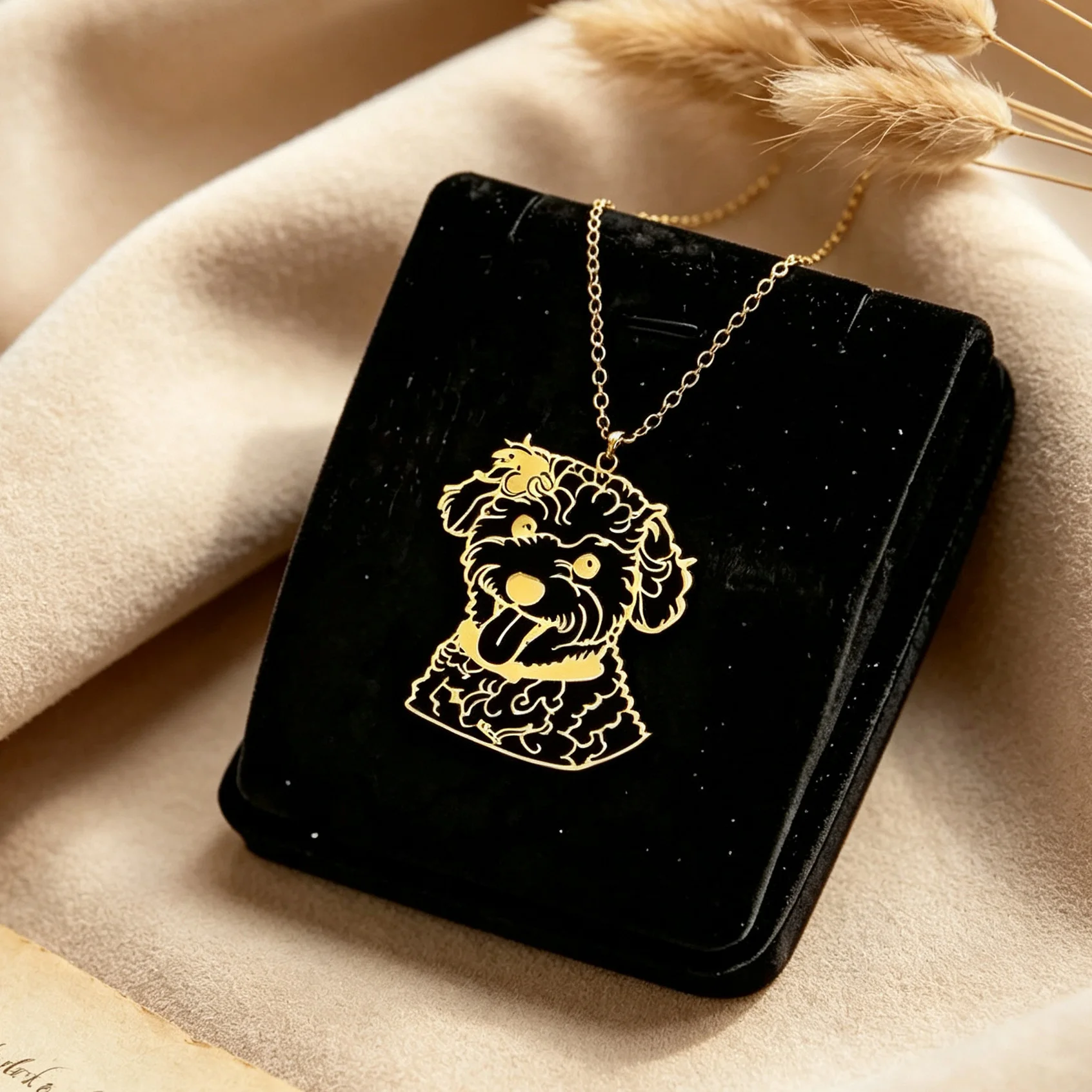 Haiyufly Custom Portrait Line Necklace for Women Drawing Silhouette Pendant Stainless Steel Jewelry Choker Chain Memorial Gift