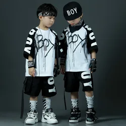 Kids Summer Suit Short Sleeve T-shirt + Shorts 2pcs Sports Casual Outfits for Teenager Boy Clothes Sets Children Tracksuit 4-14Y