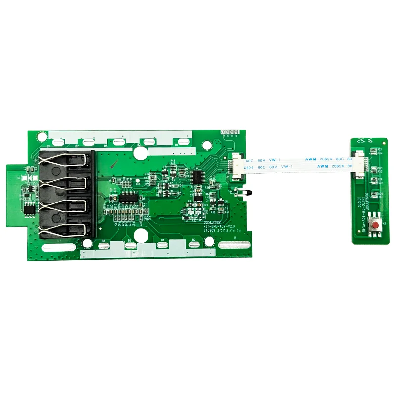 20*18650 Li-ion Battery Plastic Case Charging Protection Circuit Board PCB For Greenworks 40V Lawn Mower Cropper Grass Cutter