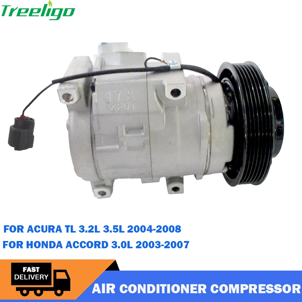 

Treeligo 12V Car Air Conditioner Compressor Fits For Acura TL 3.2L 3.5L 2004 2005 2006 2007 2008 A/C Compressor 2041703 4710535