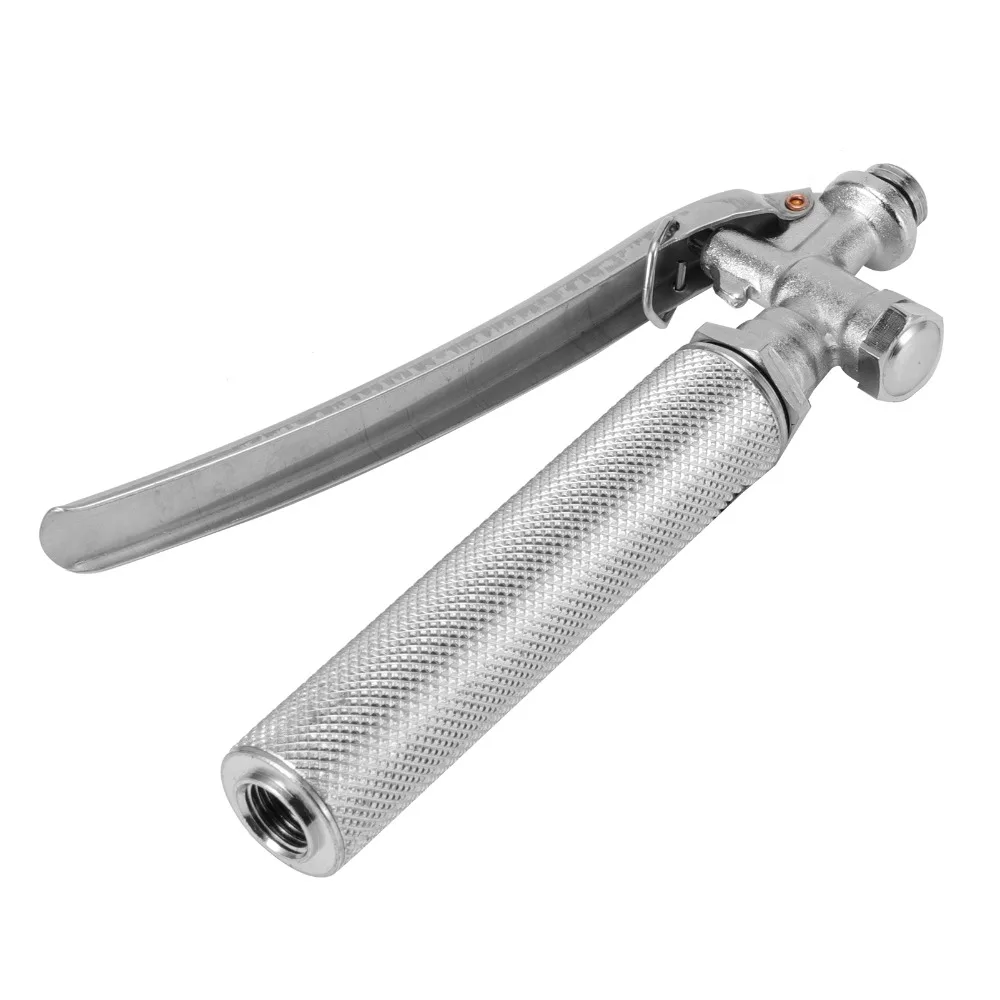 Stainless Steel Sprayer Handle M14*1.5mm Silver High Pressure Water Gun One Hand Control Easy To Use Sprayer Gun Handle