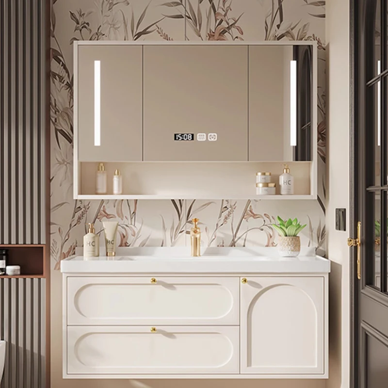 small apartment bathroom cabinet hand basin simple combination bathroom cabinet under sink meuble salle de bain furniture