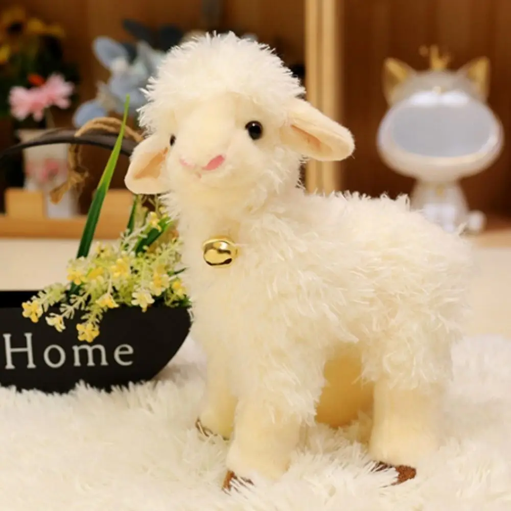 PP Cotton Baby Lamb Plush Doll 25/30cm Fluffy Big Ears Sheep Plush Toys Lovely Cute Baby Sheep Keychain Kids Gift