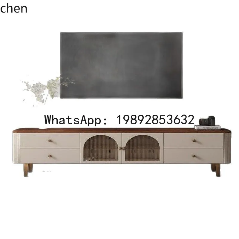 

B-1 TV Cabinet Coffee Table Minimalist Solid Wood TV Cabinet High-End Storage Floor Cabinet