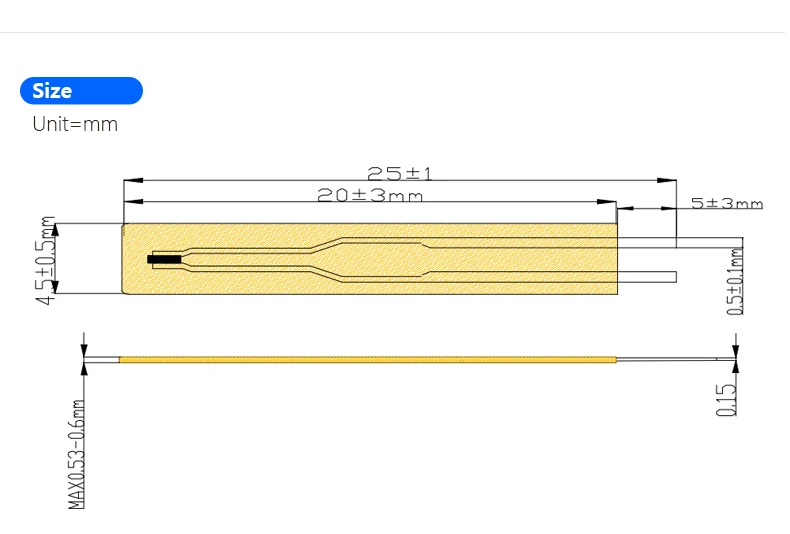50 Uds B3435 NTC 10K termistor forma ultrafina aislante resistencia de película delgada ordenadores impresoras Sensor de temperatura de película delgada