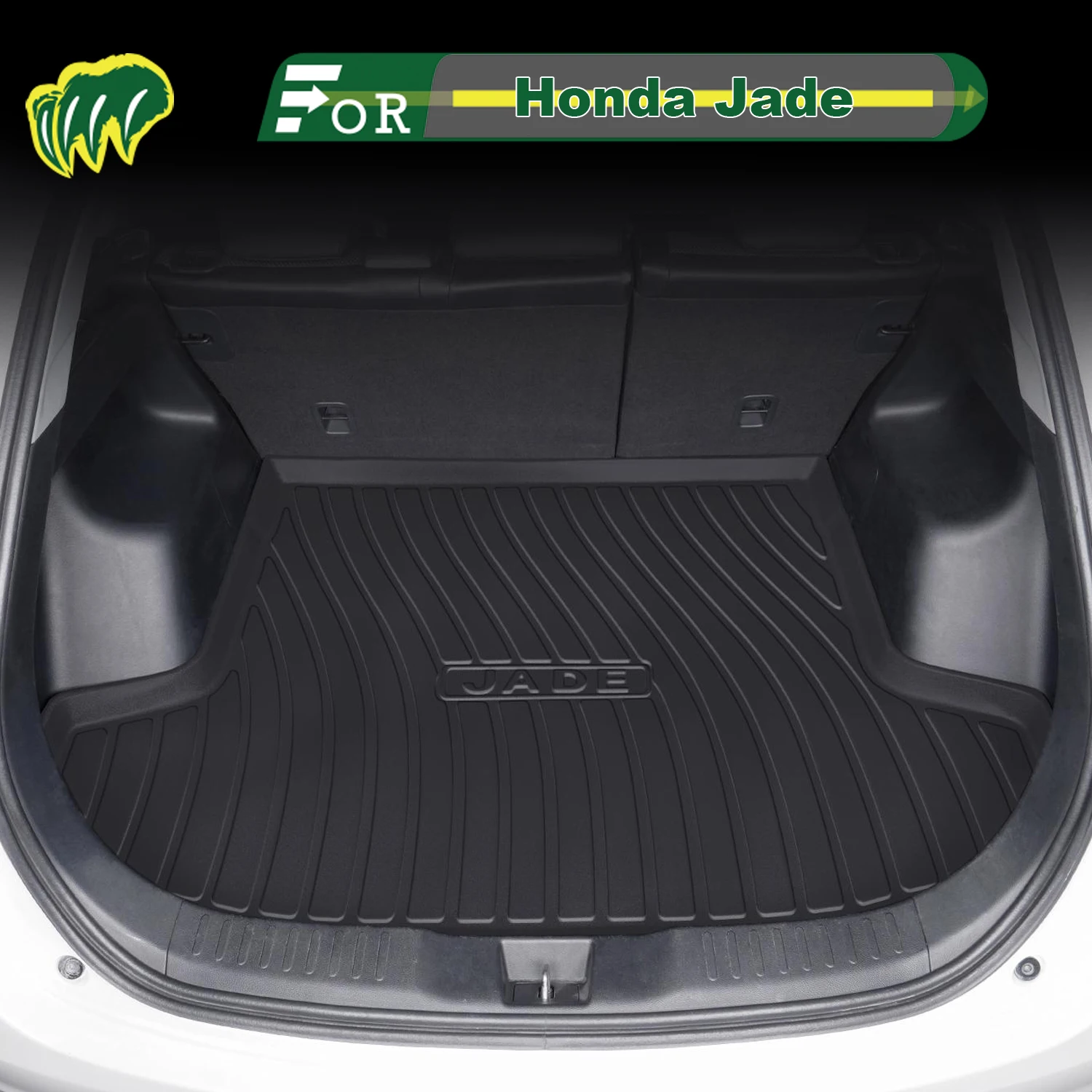 

For Honda Jade 5 Seat Car 2013-2025 TPE Custom Fit Car Trunk Mat All Season Cargo Mat 3D Shaped Trunk Liner Trunk Protection Mat