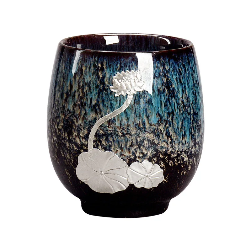 كوب شاي متحول للفرن كوب رئيسي منزلي من السيراميك كوب شاي الكونغ فو المزجج #5