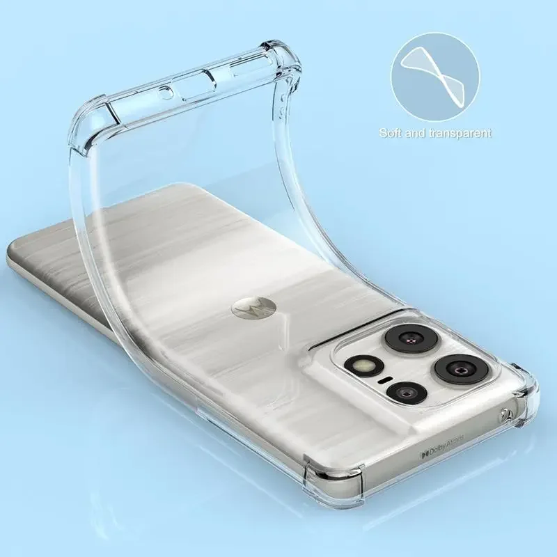 Shockproof Airbag TPU Case for Motorola Moto Edge 50 Pro Edge 50 Fusion Ultra Protective Cover Capa Fundas Coque