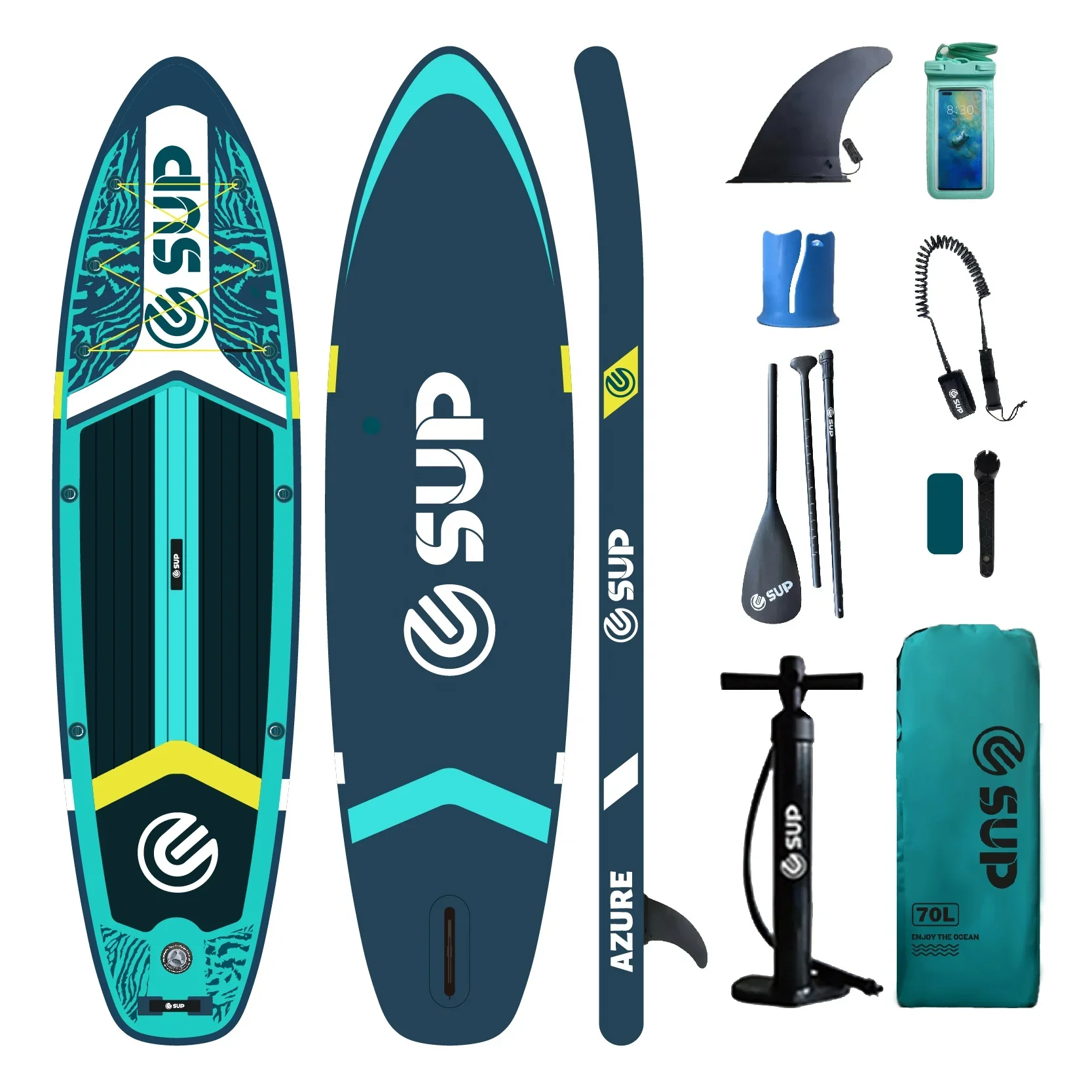 Easy carry surf board surfboards paddle board dock Tandem sup board suitable for 2 person water play surfing