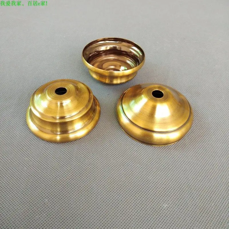 2PCS Gold Bronze Flower Cover Lamp Cup For Chandelier Decorative Lighting Arm Lampshade  Flower Tray DIY Accessories