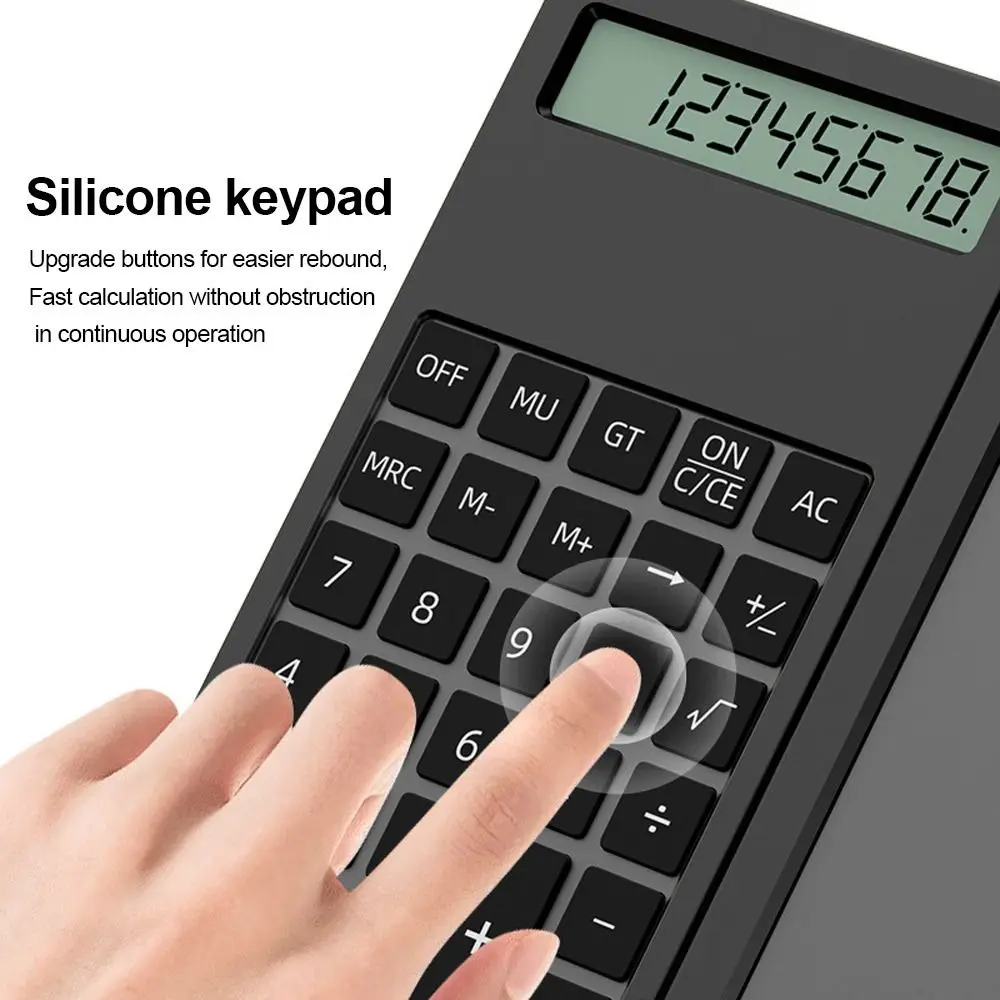 Mini Foldable 12-Digit Scientific Calculators with 5Inch LCD Notepad Writing Pad With Stylus For Students Office