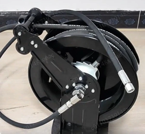 Anti-Leak Auto-Rewind Hose Reel - Ideal High Pressure Washer Accessory for Garage Workshop Cleaning