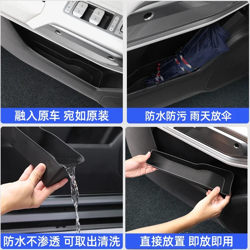 CAR Storage Box for BYD Fang Cheng 3 2025 TPE Door Pocket Storage Organizer Interior Organizer Accessories Bao Equation