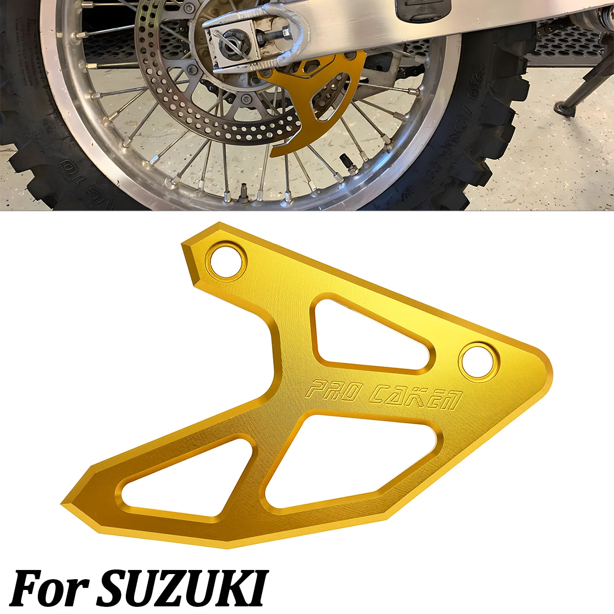 

Motorcycle Rear Brake Disc Adapter Guard Protector Cover For Suzuki RM125 RM250 RMZ250 RMZ450 RMX450Z RM RMZ 250 450 2004-2008