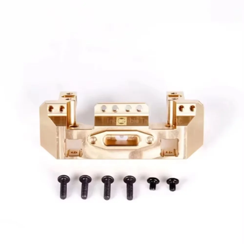 1PC GRC TRX4 G2 Multifunctional Servo Front Copper Bracket with Built-in Servo Winch Bracket # GAX0031D