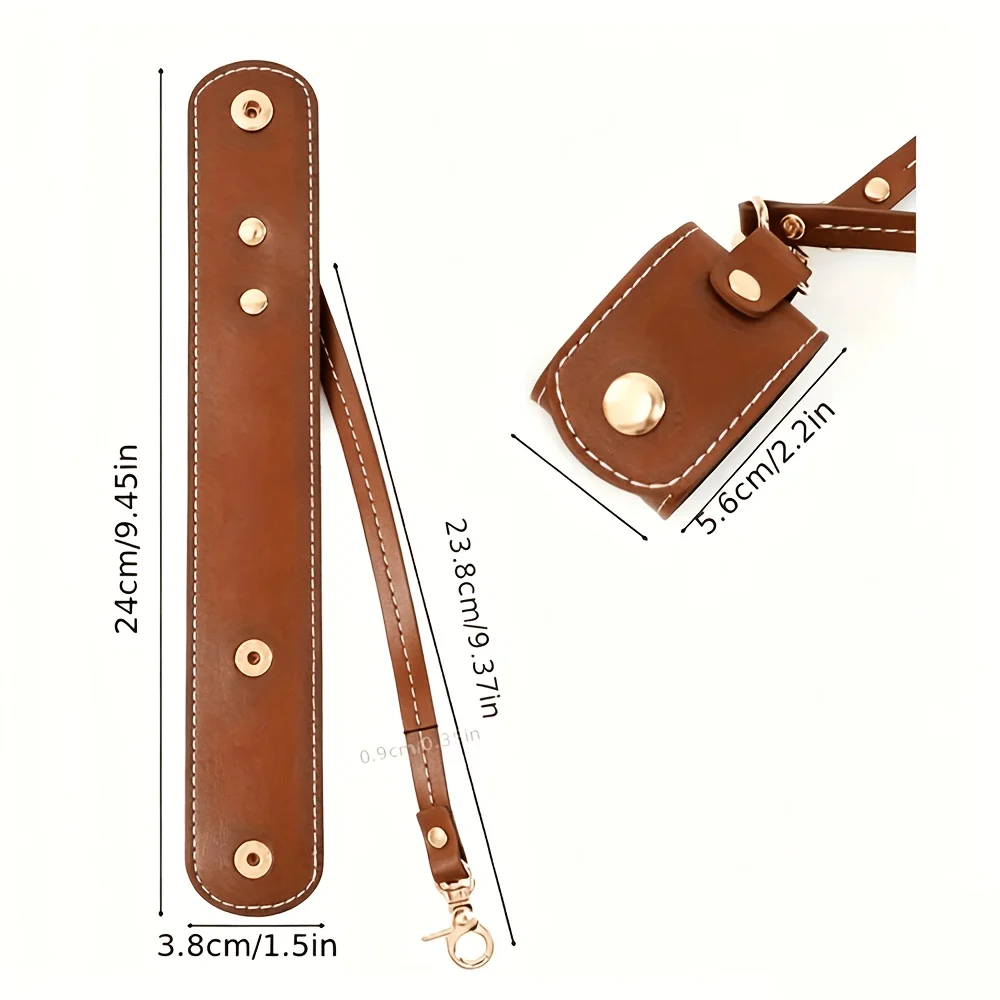 3/1 Piece Set of Multifunctional Leather Scarf and Glove Storage Clips, Suitable for Various Bag and Case Types, for Daily Commuting, Girls' Outings, Short Trips, Portable Clothing and Hat Organizer, Anti-Loss Hook, Ha view 6