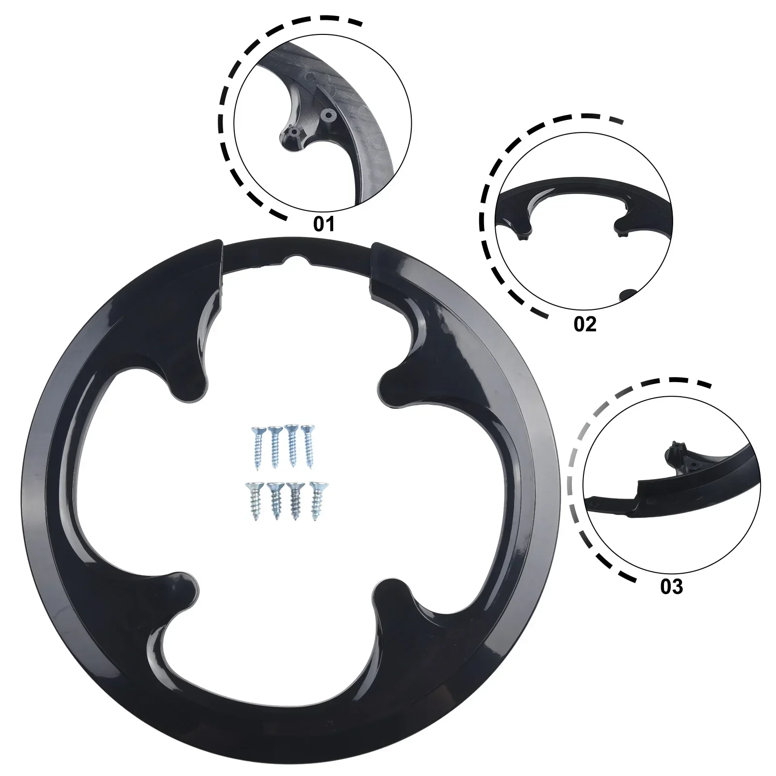 Cranksets Chainring Guard Protector 8 Holes 42/44T Chainring Sprocket Guard Protector Keep Your Bike Running Smoothly