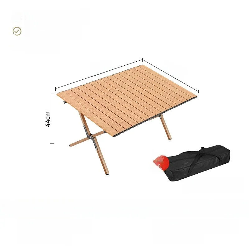 

Outdoor Camping Aluminum Alloy Egg Roll Table And Chair Set Portable Picnic Table Set Lightweight Foldable Camping Furniture
