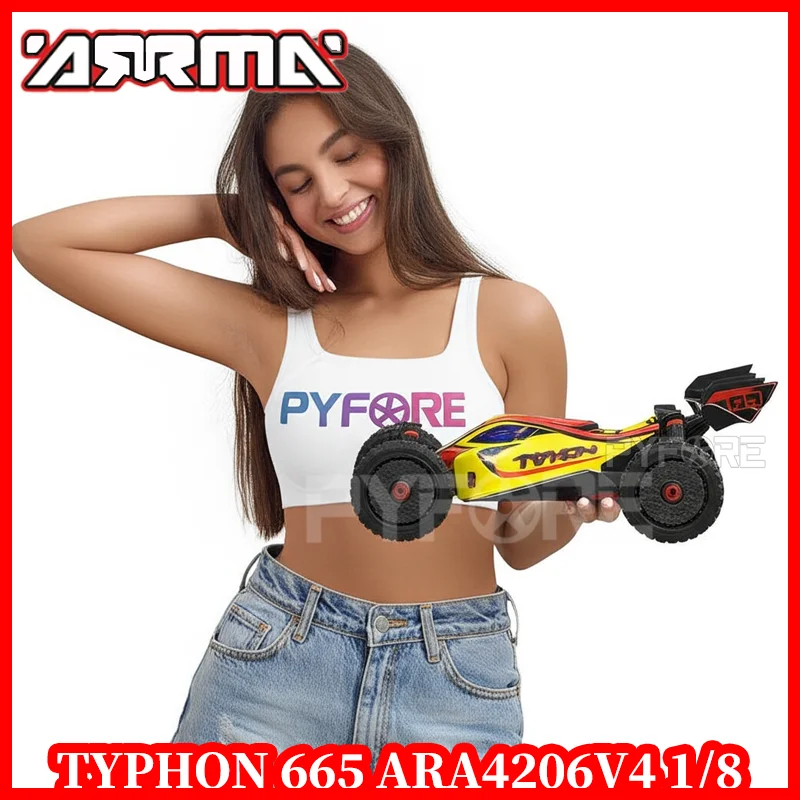 

ARRMA TYPHON MEGA 665 ARA4206V4 4X4 RC cars for adults BRUSHED BUGGY 1/8 Electric Remote Control Car Kids Toys rc drift car