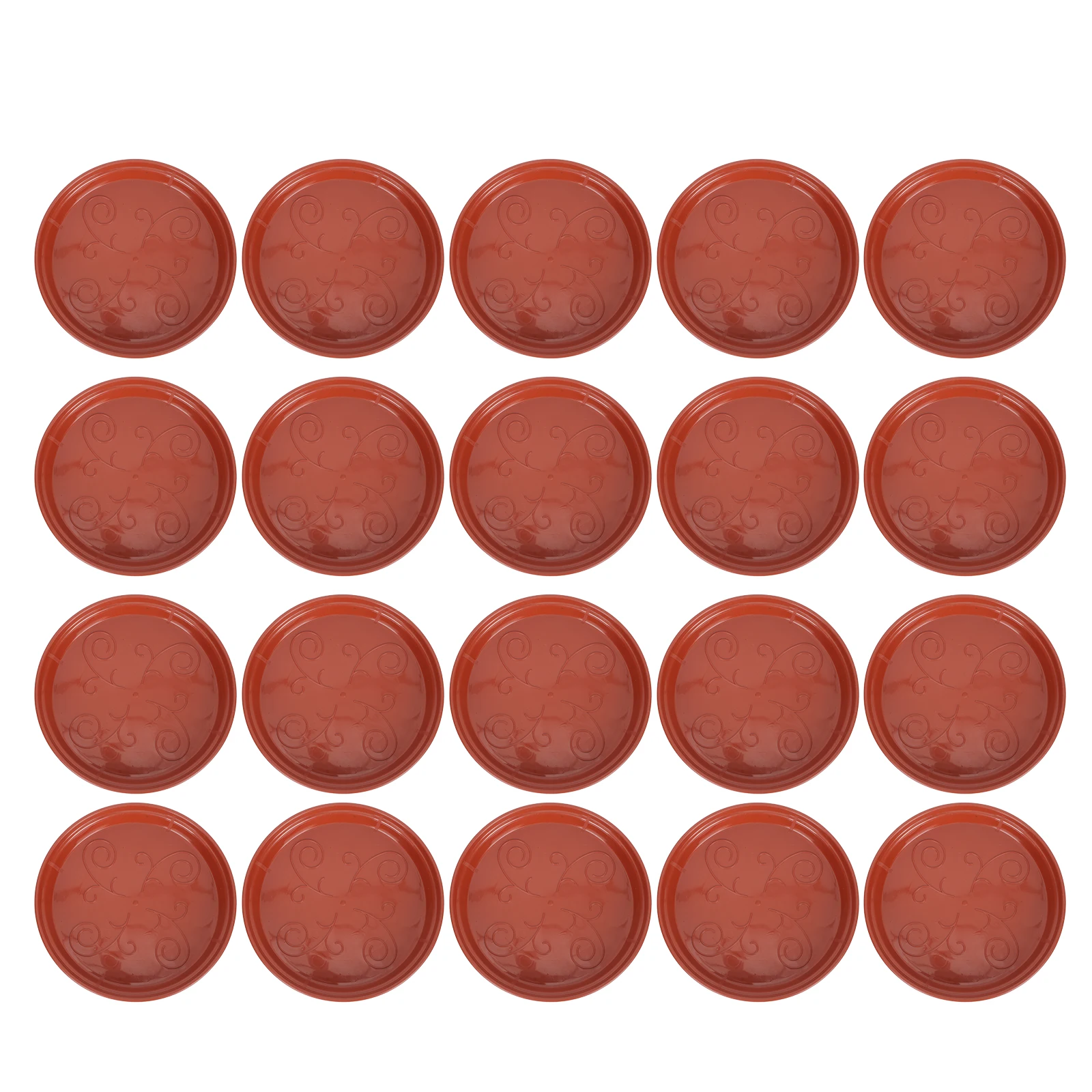 

20 Pcs Thick Plastic Flowerpot Trays Drip Plates Bottom Water Dishes for Plants Gardening Sturdy Durability Plant