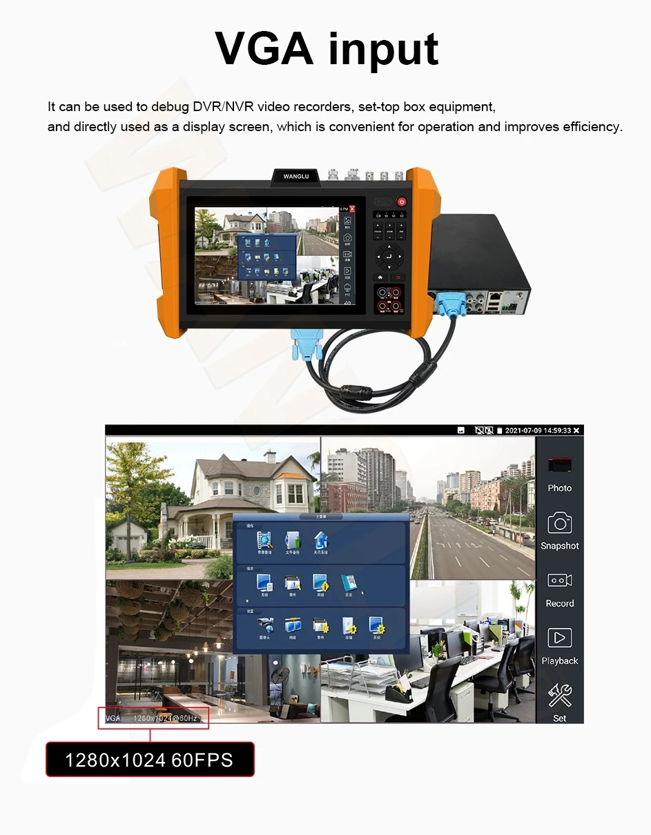 Network Tester 8K CCTV Tester Monitor K15 All IN One K15-CLMOVTADHSEFG IPC Tester SFP Optical Cctv Monitor Display Camera Tester