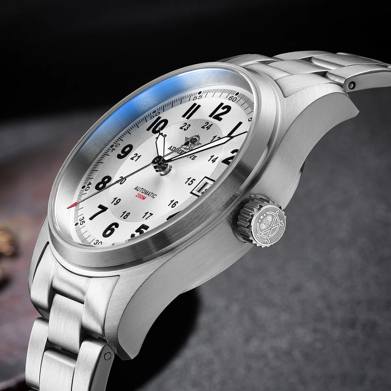 ADDIESDIVE Top Brand NH35A Automatic Mechanical Watch Luxury Stainless Steel Men Watches 200M Super Luminous AD2048 Reloj Hombre