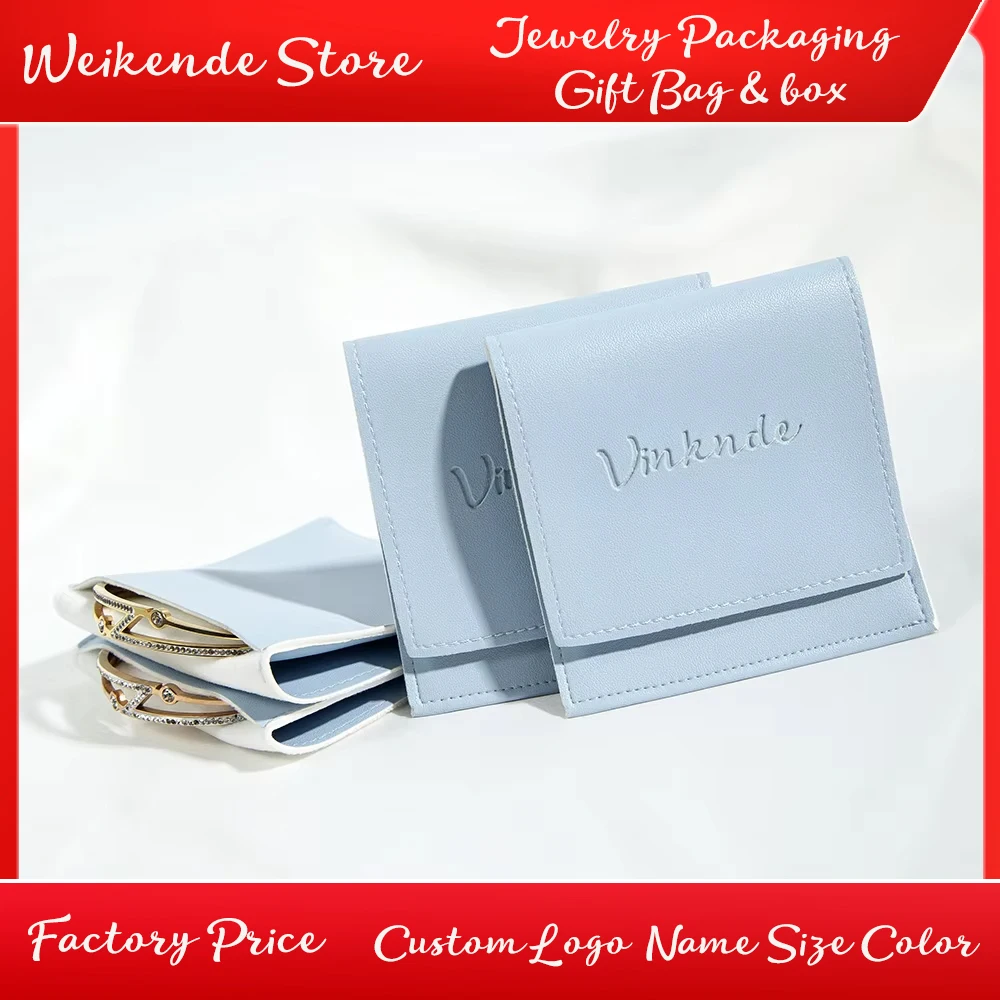 

Soft PU Leather Jewelry Travel Bag Custom Logo Pocket Cosmetic Bag Portable Jewelry Organizer for Jewellry Cosmetics Headphones
