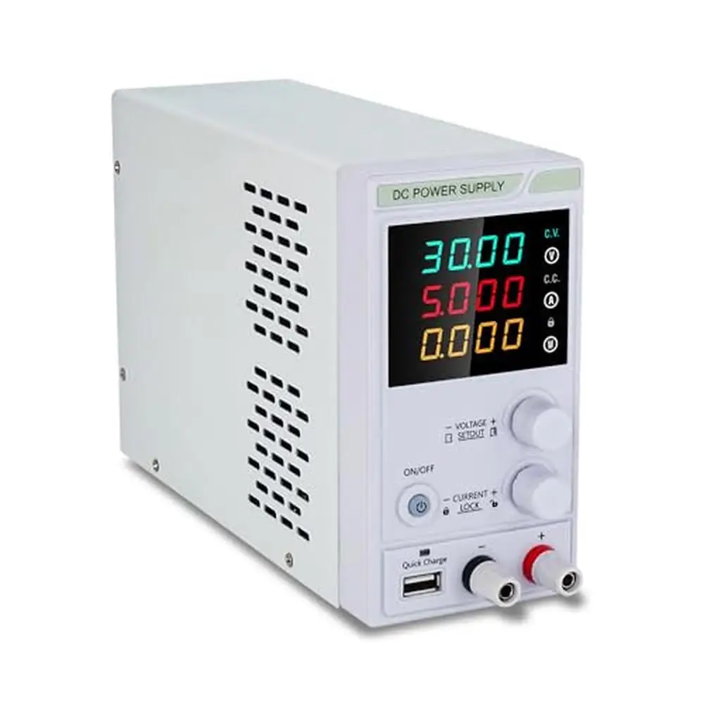 Adjustable DC Power Supply High Precision Digital Switching with USB Charging Interface Laboratory Electronic Repair DIY