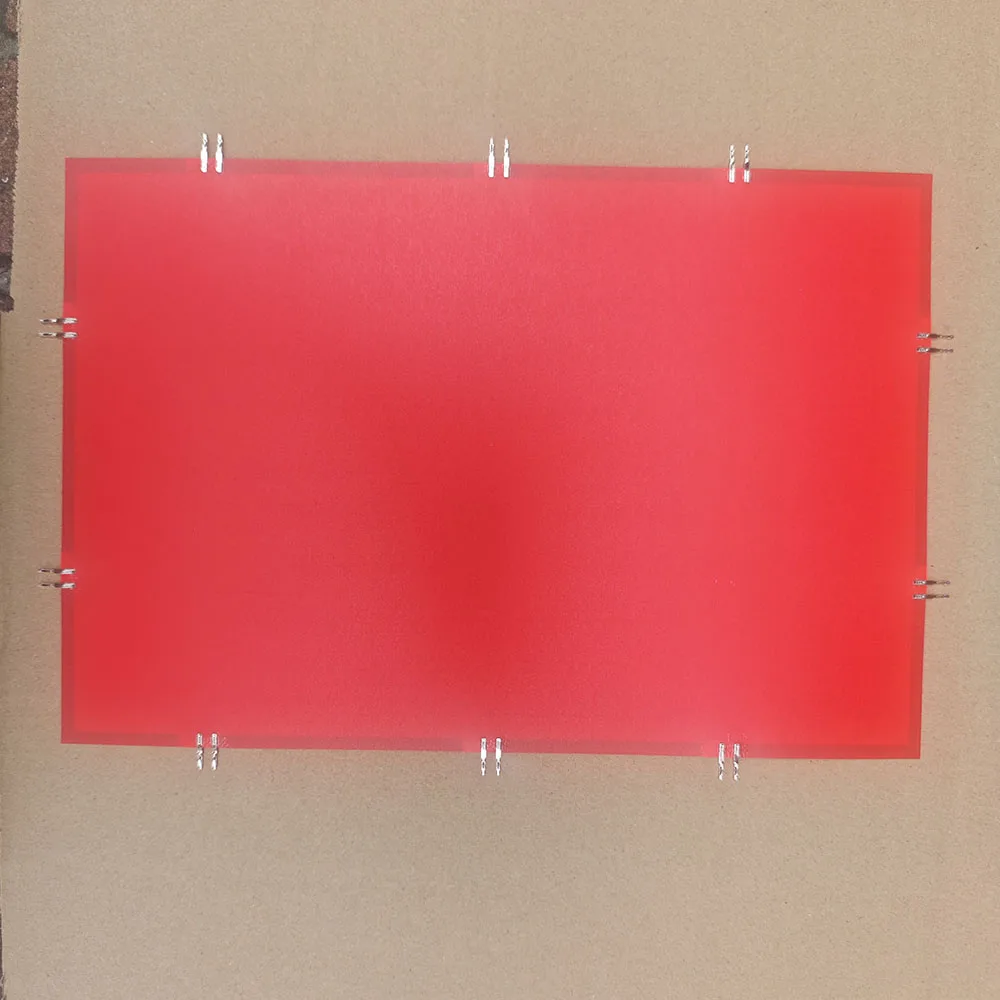 Red Color A4 Cuttable El Backlight El Light Panel El Backlight Panel With Inverter And Connector