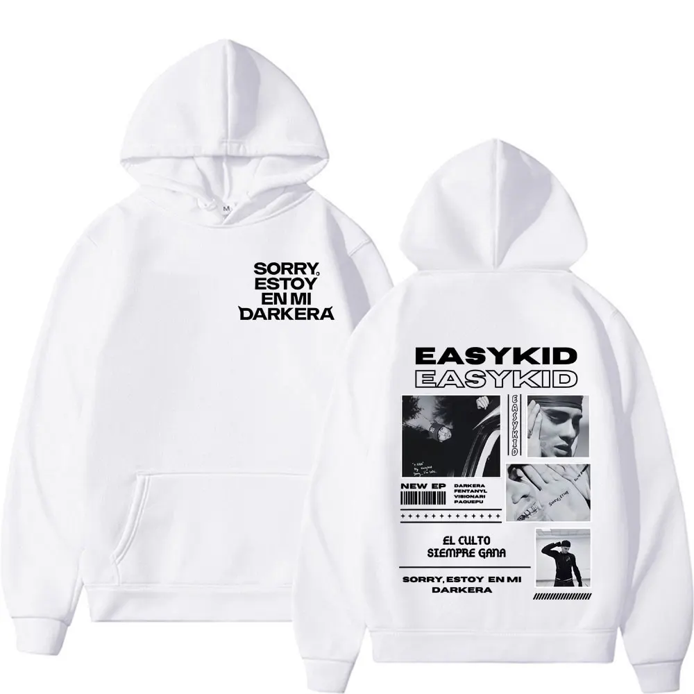 مغني الراب Easykid ألبوم جولة 2025 ميرش البلوز الرجال النساء Harajuku خمر عالية الجودة الكلاسيكية هوديس الراحة بلوزات غير رسمية