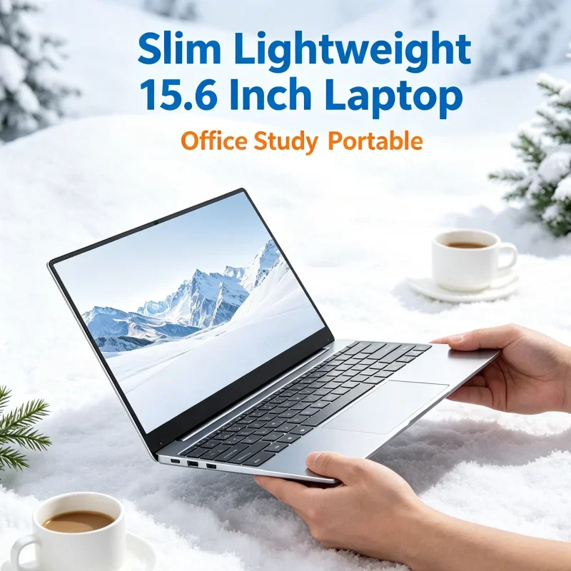 New Ultra Slim 15.6 Laptop Intel 4405U 16GB RAM 2TB SSD 1920*1080 Display Windows 11 Pro Office Study
