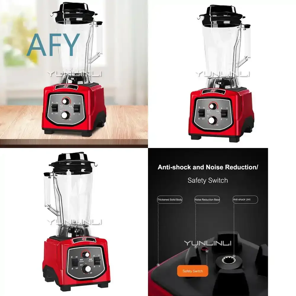 Semi-automatic High Speed Blender for Commercial Juicer Multifunctional Food Processing Machine for Restaurant Bar Kitchen