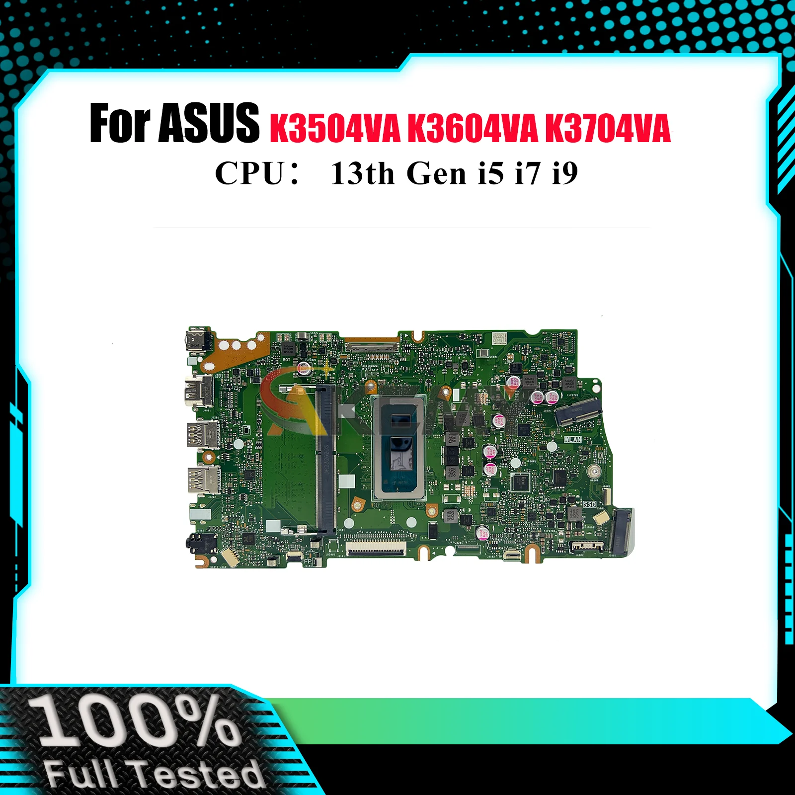 

X1505VA Материнская плата для ноутбука ASUS VivoBook K3504ZA X1505VA K3504VA X1505V K3604ZA K3704VA K3604VA Материнская плата 13-го поколения i5 i7 i9