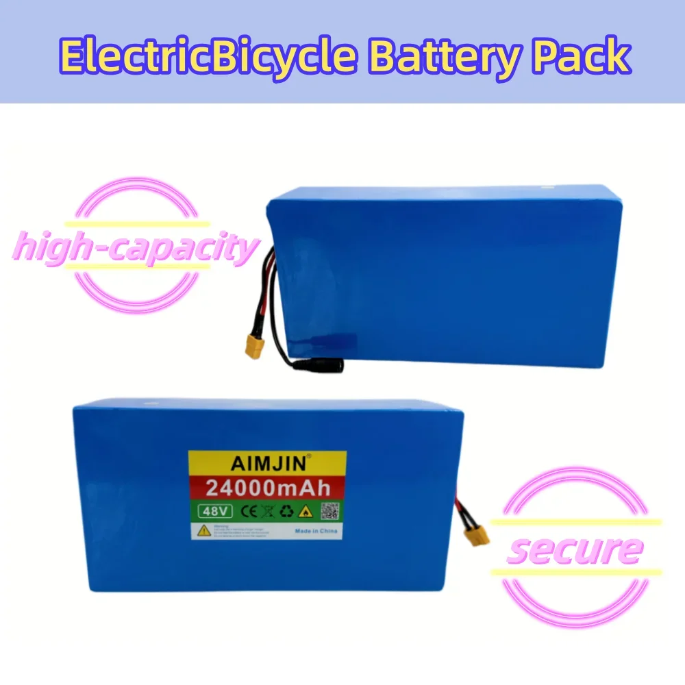 13S6P 48V 24000mAh high-capacity lithium-ion rechargeable battery suitable for electric bicycle battery