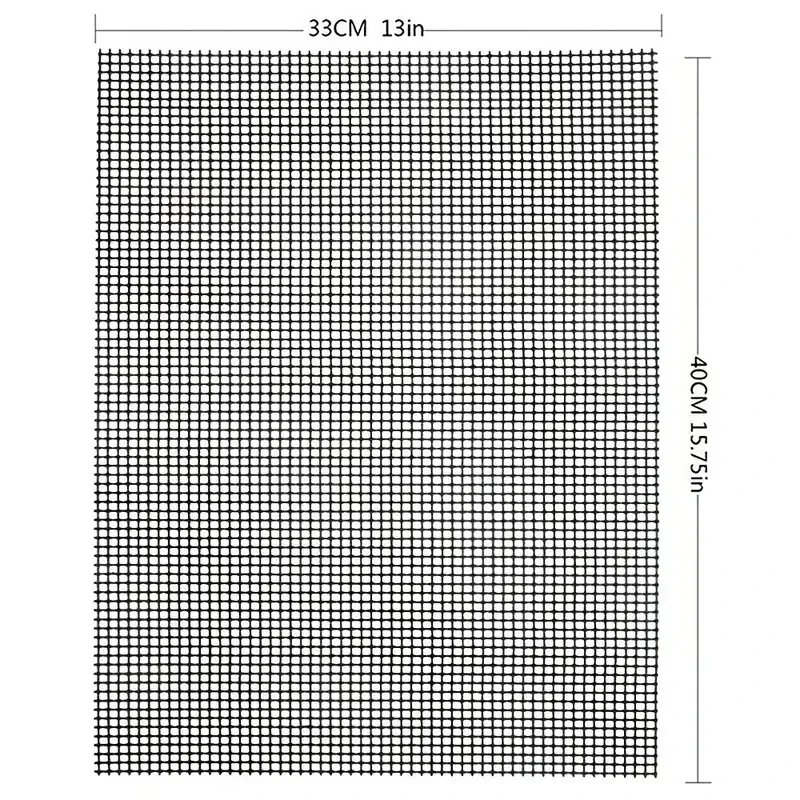 焦げ付き防止の再利用可能なグリルパッド、バーベキューグリルパッド、高温耐性、お手入れが簡単、バーベキューやベーキングに最適、1個