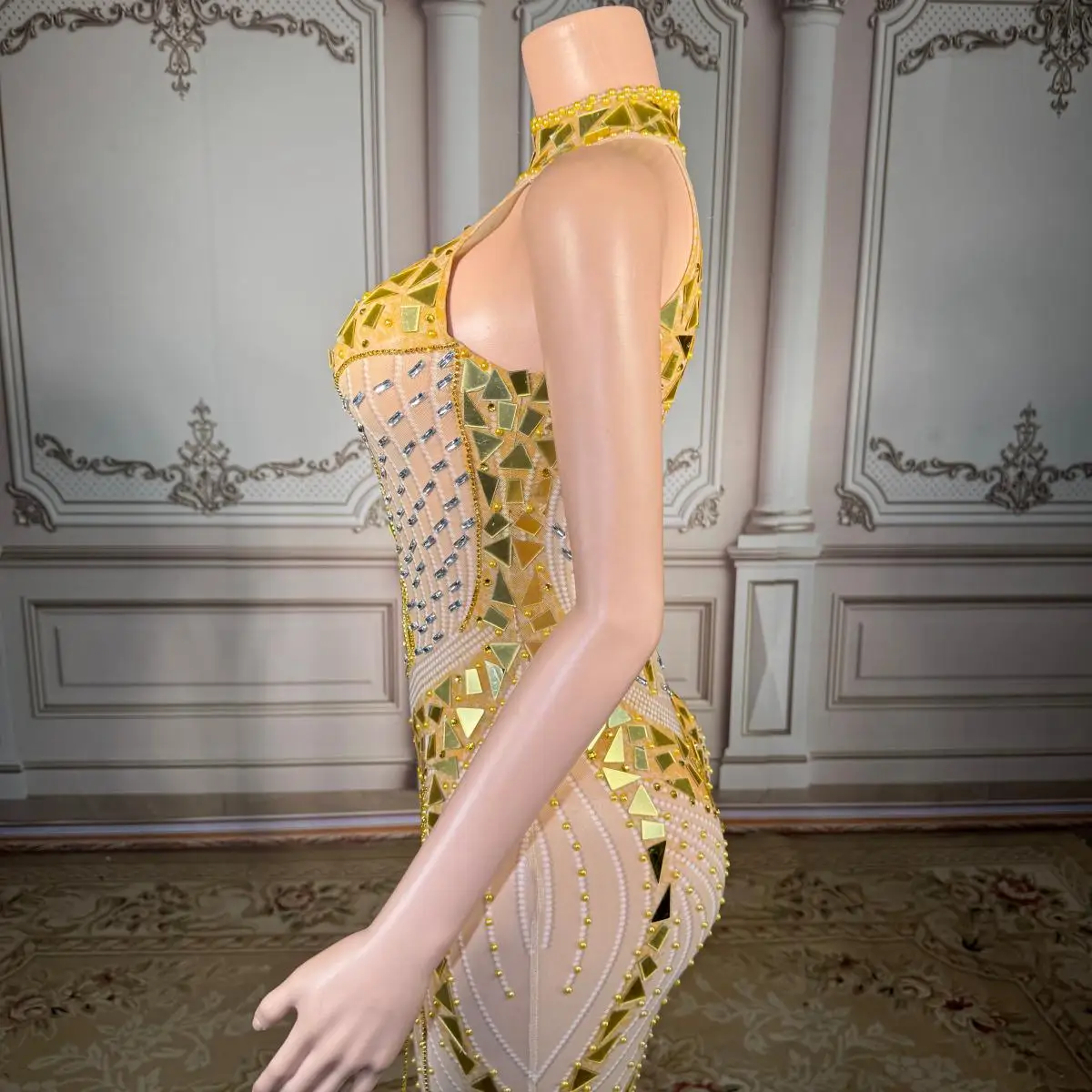 ZD 2025 vestido elegante de lujo para mujer, vestidos largos con lentejuelas y diamantes de imitación, traje para fiesta de cumpleaños y graduación, vestidos de Carnaval para conciertos