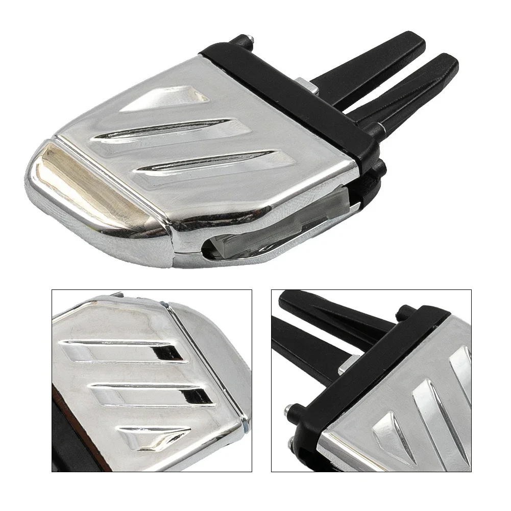 Brand New The Middle And Side Vents Air Vent Tab Clip Vents Silver 1.9 X 1.0 Inch Brand New For Land Rover Freelander 2